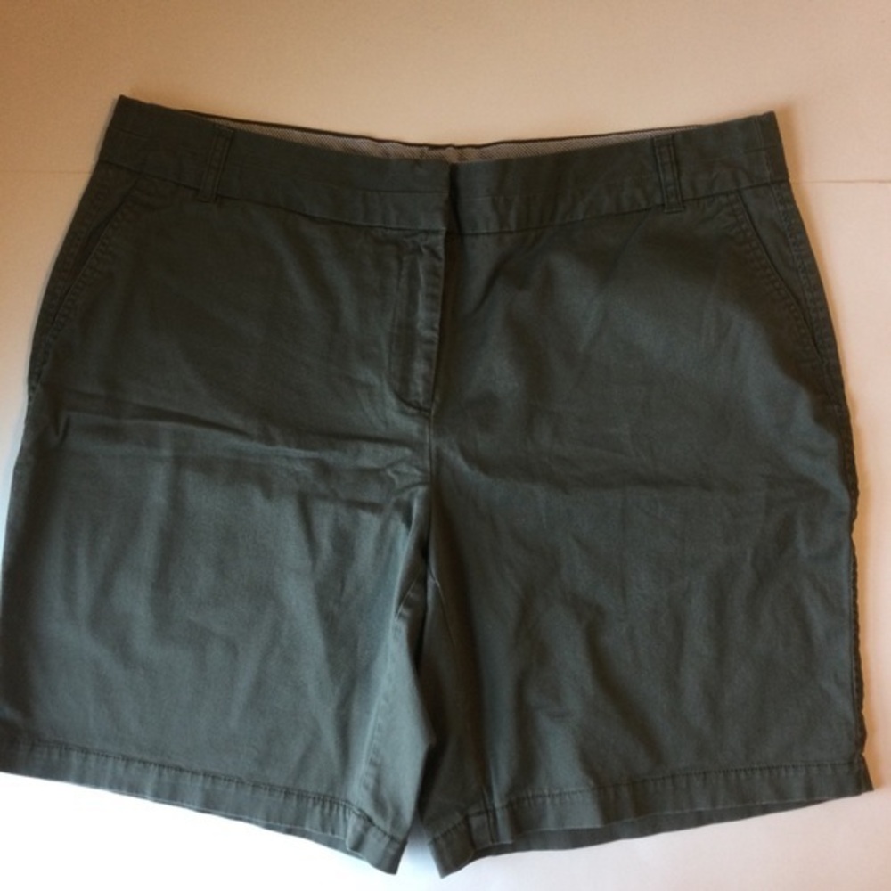Roz & Ali Women's Green Shorts 4 Pockets Size 16